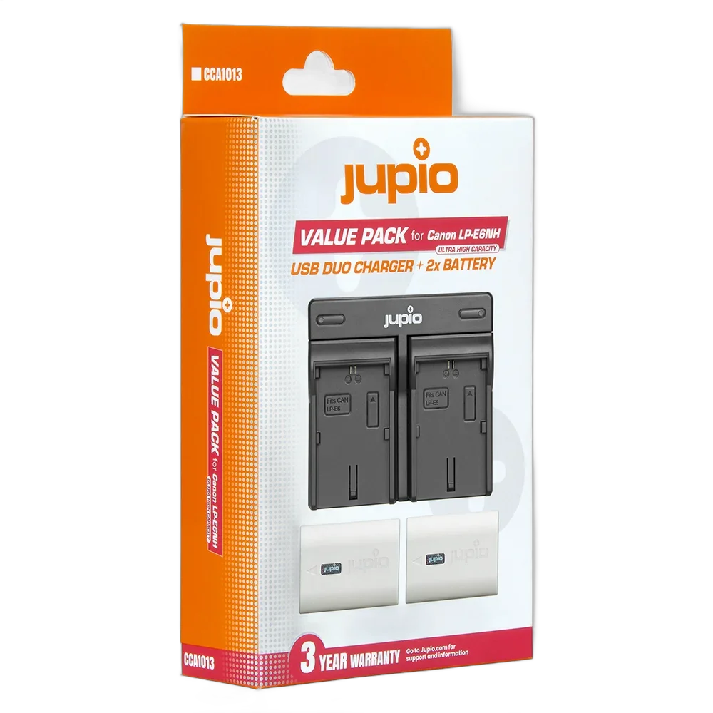 Набор Jupio Value Pack: 2x Battery LP-E6NH ULTRA 2600mAh + USB Dual Charger
