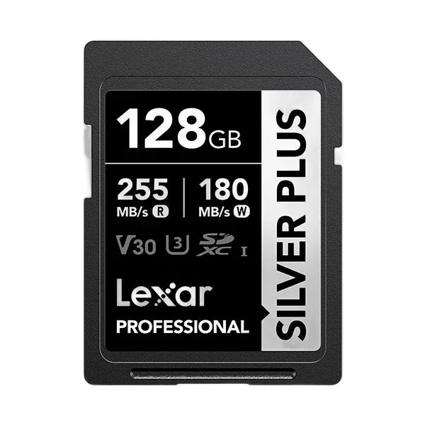 Карта памяти Lexar 128GB Professional SILVER PLUS UHS-I SDXC 255 Mb/s