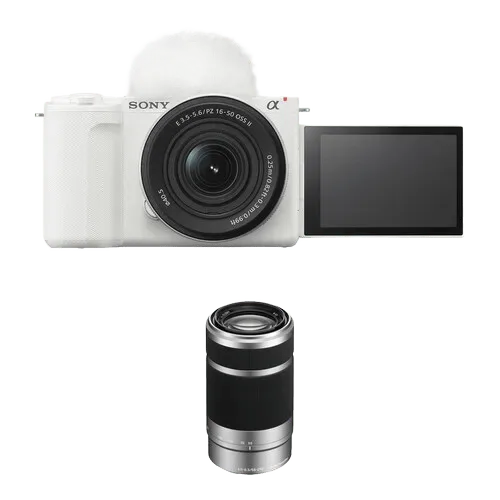 Фотоаппарат Sony ZV-E10 II kit 16-50mm II + 55-210mm белый