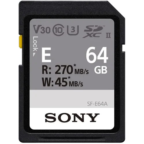 Карта памяти Sony 64GB SF-E 64 ГБ UHS-II SDXC 45Mb/s