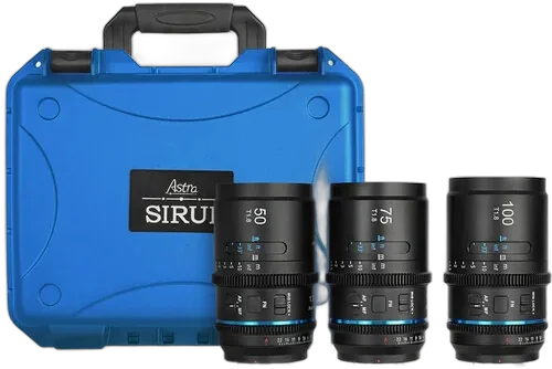 Набор объективов Sirui Astra 50, 75, 100mm T1.8 1.33x AF Anamorphic (Neutral Flares)