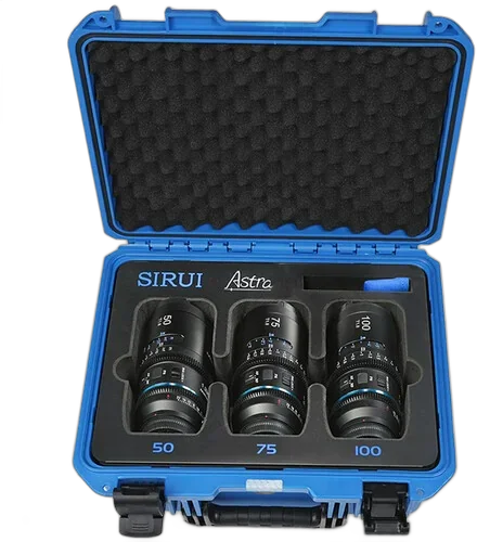 Набор объективов Sirui Astra 50, 75, 100mm T1.8 1.33x AF Anamorphic (Neutral Flares)