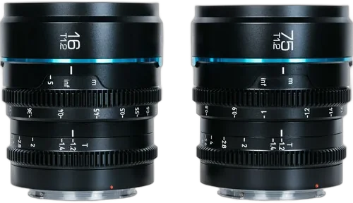 Набор объективов Sirui Night Walker 16, 75mm T1.2 S35 Cine Lens для MFT Mount