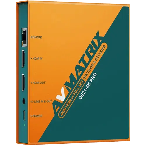 Конвертер AVmatrix DE21-4K PRO 4K HDMI/NDI Encoder &amp; Decoder