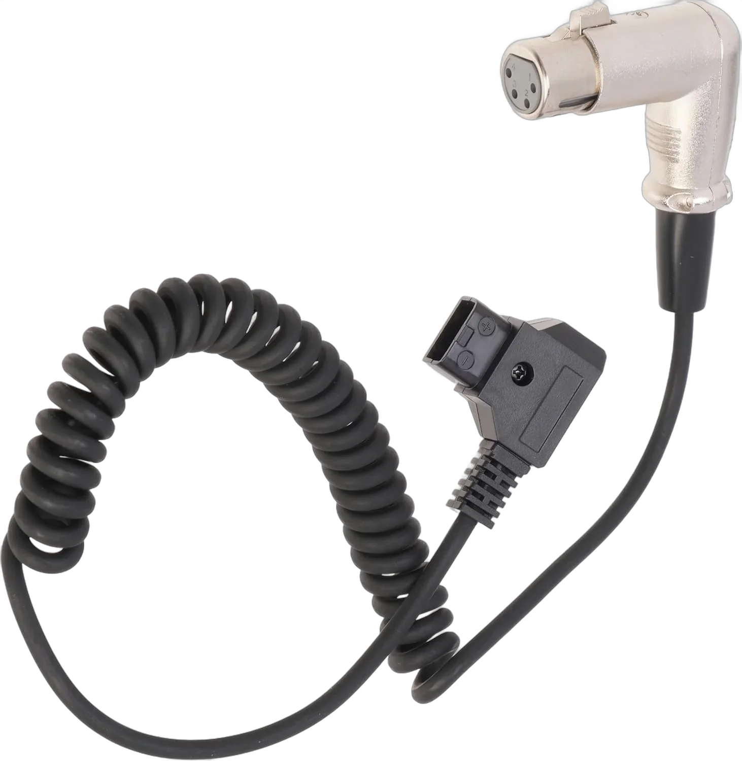 Кабель FOTGA Coiled D-tap to Angle XLR Female 4-pin Power Cable Adapter NJ712