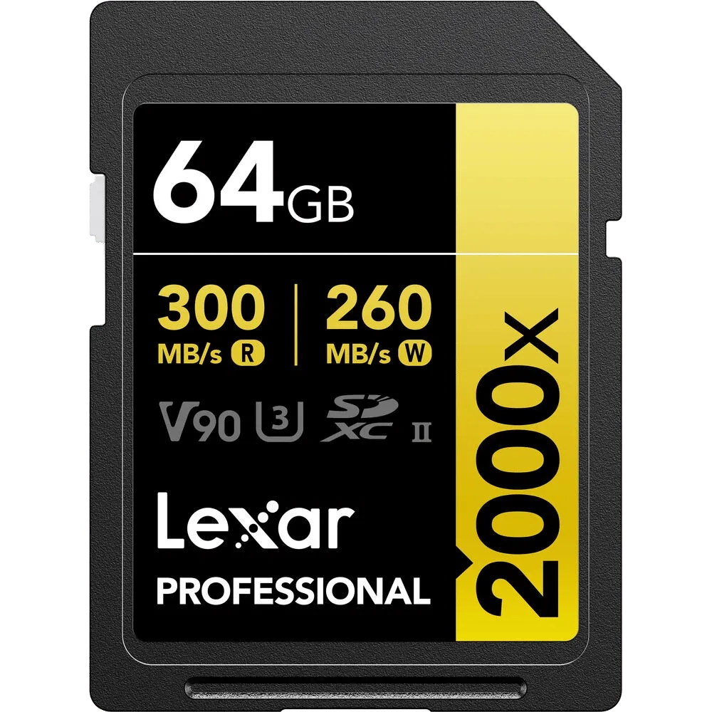 Карта памяти Lexar 64GB Professional 2000x UHS-II SDXC 260 MB/s
