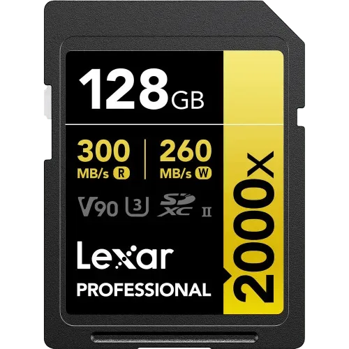 Карта памяти Lexar 128GB Professional 2000x UHS-II SDXC 300 Mb/s