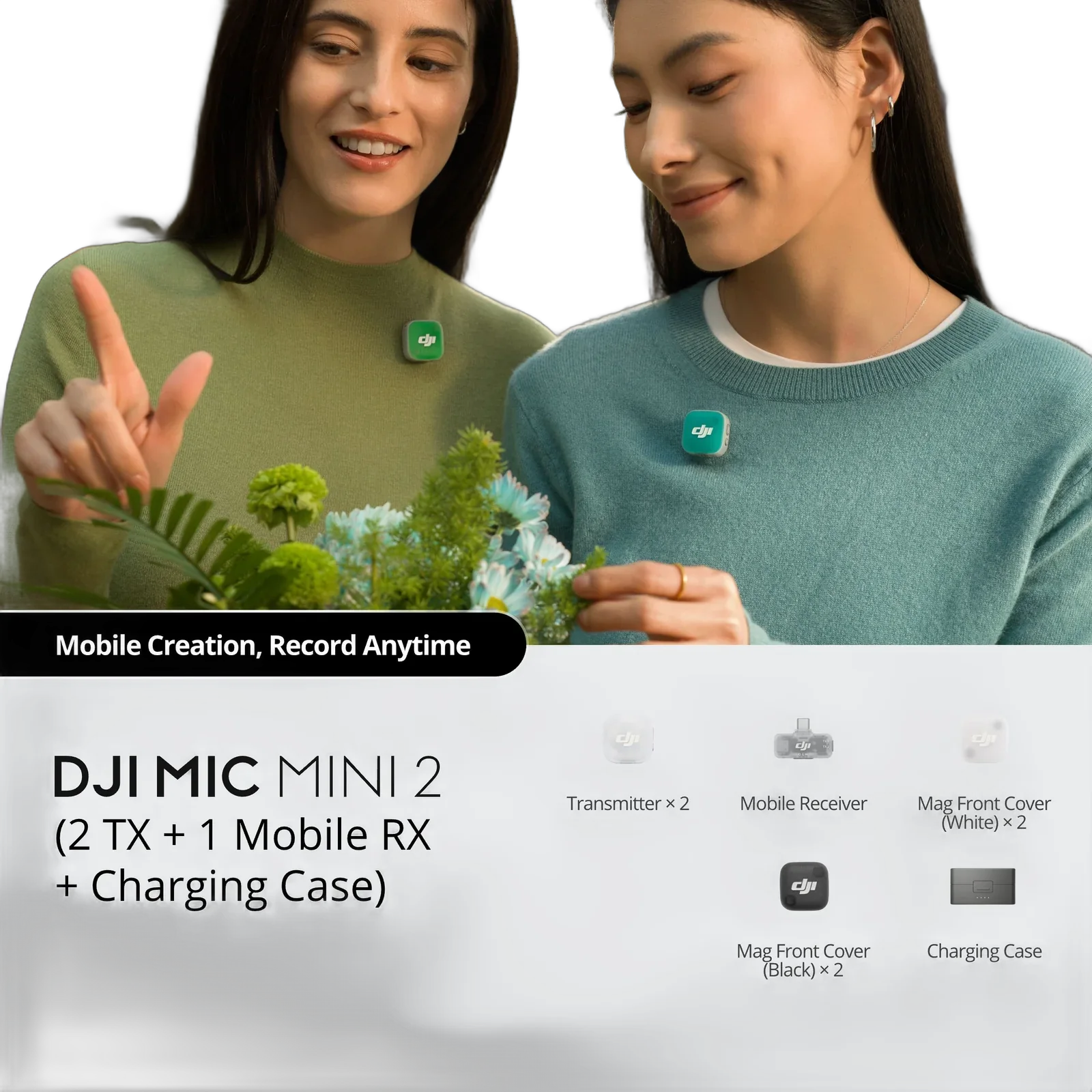 DJI Mic Mini 2 (2 TX + 1 Mobile RX + Charging Case)
