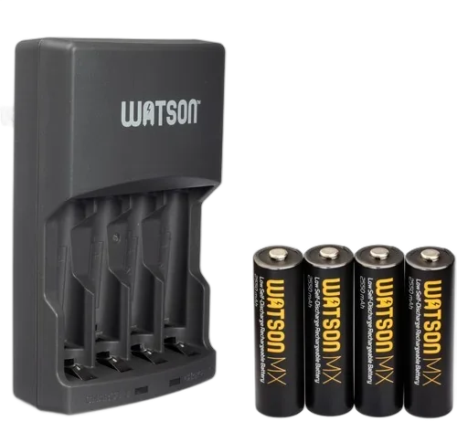 ЗУ Watson на 4 аккумулятора + 4 аккумулятора AA MX NiMH (2550mAh)