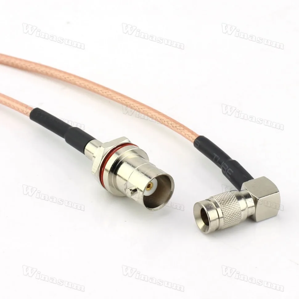Кабель HD SDI BNC / Right Angle DIN 1.0/2.3 Cable 30cm